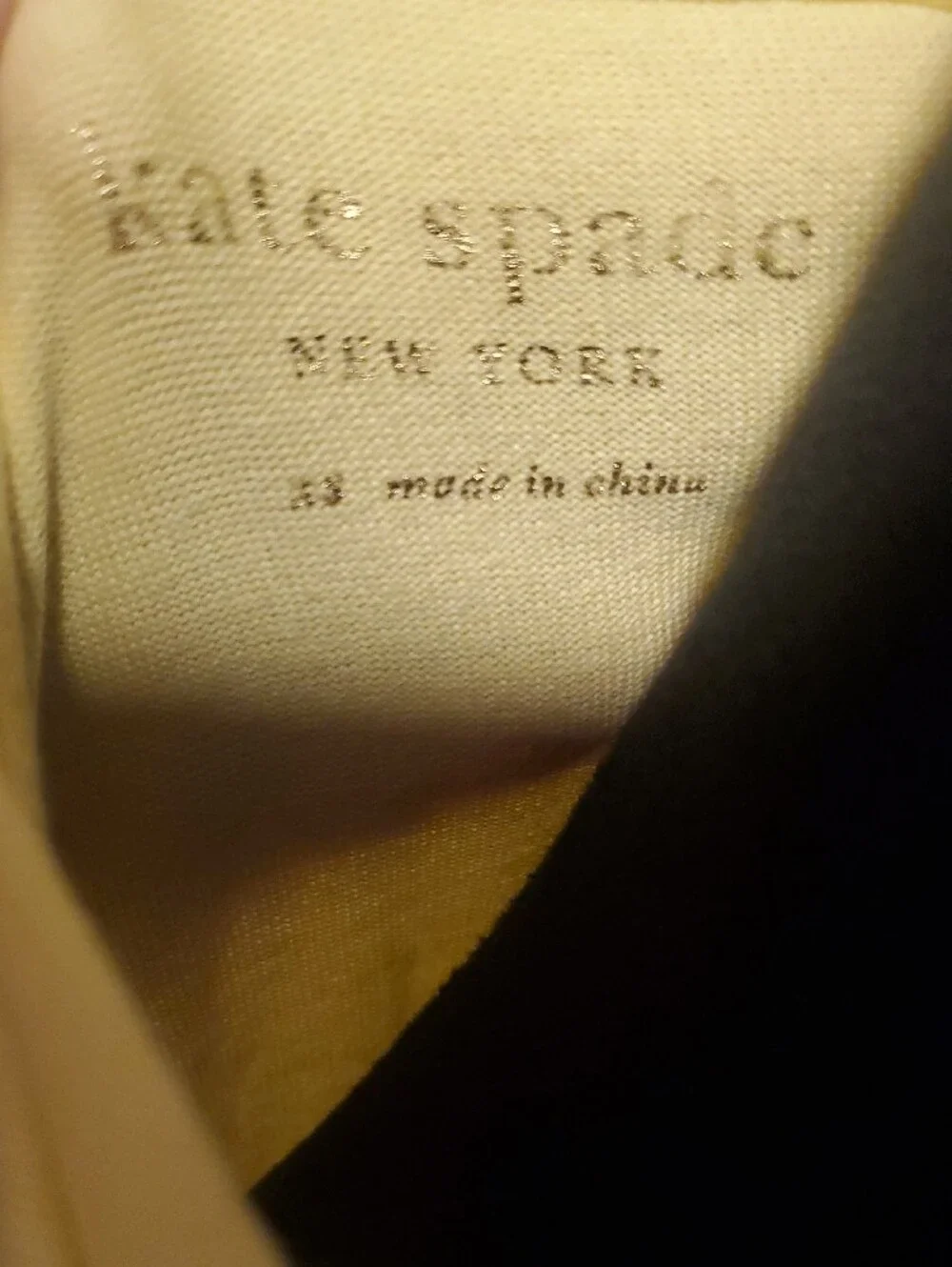 kate spade Yellow Pom-Pom Flutter Sleeve Tee